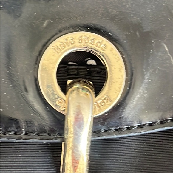 Kate Spade Black Canvas Bag with front closure pocket - Picture 3 of 16